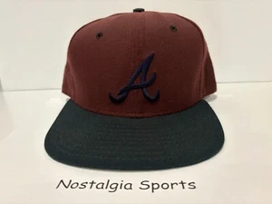 Vintage MLB Atlanta BRAVES NEW ERA SnapBack HAT Cap *TONES* NEW Old Stock - Picture 1 of 7