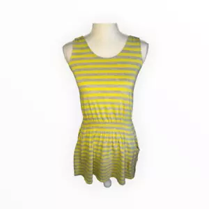 Johnnie B by Boden Damen kleines gelb gestreiftes Sommer Tank Kleid mit Taschen - Bild 1 von 7