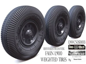 DWCS35001 Das Werk / Customscale Wheels for Faun L900 aus Resin 1:35 - Picture 1 of 4