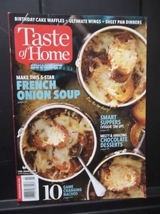 Taste Of Home Feb März Magazin Französische Zwiebelsuppe Kuchen Flügel Nachos M06 - Bild 1 von 1