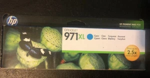 Genuine HP Hewlett Packard 971XL Cyan Ink Cartridge CN626AE - Imagen 1 de 2