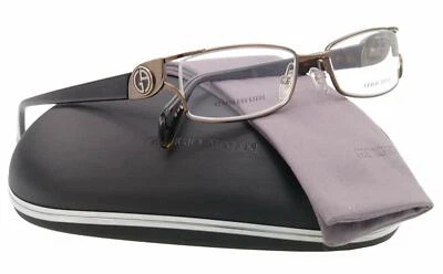 GIORGIO ARMANI GA741 BROWN VXP TORTOISE METAL EYEGLASSES FRAME 50-17-135 ITALY M - Image 1 of 3