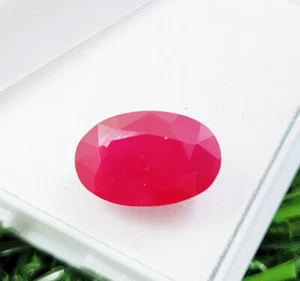 Loose Gemstones 4.00 Ct Certified Natural Red Ruby Madagascar Oval Cut  - Picture 1 of 4