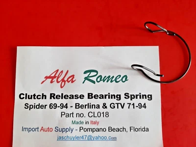 Alfa Romeo Clutch Release Bearing Spring for Hydraulic Clutch Cars 69-94 Spider - Image 1 of 4