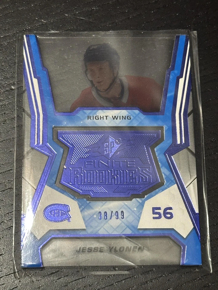 2021-22 Upper Deck SPX #F-26 Jesse Ylonen Finite Rookies /99 Blue Card TCCCX - Image 1 of 2