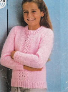 childrens sweater jumper chunky knit knitting pattern COPY a91 - Picture 1 of 1