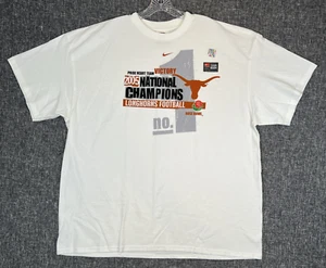 Nike Texas Longhorns T-Shirt 2005 Football National Champions Rose Bowl XXL VTG - Picture 1 of 11