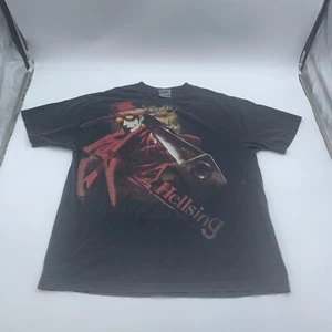 Vintage Hellsing Shirt Erwachsene extra groß schwarz Grafik Shirt Y2K AOP Anime Herren - Bild 1 von 18