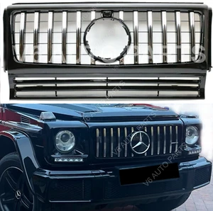 51CS máscara de parachoques delantero parrilla 1990 a 2018 Benz Clase G W463 camioneta G55 estilo G63 - Imagen 1 de 17