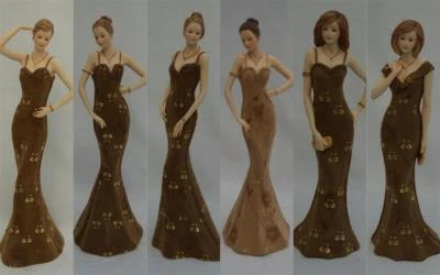 Simply Suede Lady Figurines by Leonardo Collection Birthday Gift Bnib