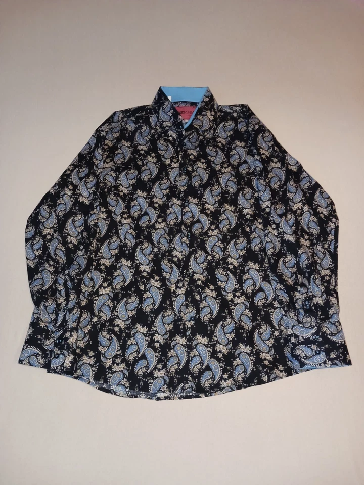 Insomnia By Manzini Men's Long Sleeve Button Up All Over Print - Image 1 of 4