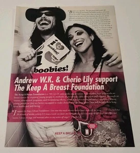 Andrew W.K. Anuncio de base & Cherie Lily The Keep A Breast - Imagen 1 de 1