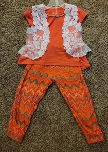 Nannette Pant & Top Girls Size 4T🧡🧡🧡 - Picture 1 of 16