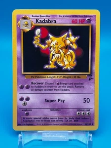 Kadabra Pokemon - Base 2 Set Karte #46/130 - Vintage Uncommon 2000 TCG Near Mint - Bild 1 von 2