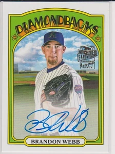 2022 TOPPS ARCHIVES *BRANDON WEBB "AUTOGRAPH" - Picture 1 of 1