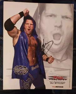 The Phenomenal AJ Styles signiertes TNA Wrestling 2009 WWE 8X10 Promo Foto - Bild 1 von 1