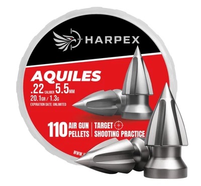 Pistola de aire comprimido Harpex Aquiles .22 (5,5 mm) Cal 20,1 gr punta de flecha puntiaguda plomo Foto 1 de 4