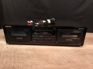 ONKYO TA-RW244 Stereo Cassette Deck Dual Auto Reverse Works But Needs Leftbelt - Picture 1 of 9