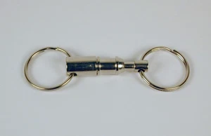 2 - Quick Disconnect Double Spring Key Ring / Key Chain - Picture 1 of 4