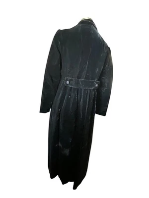 Vintage Union Made M Victorian Velvet Long Waist Coat Goth Whimsicore Steampunk - Image 1 of 4