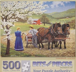 John Sloane 500 Pc Bits and Pieces Jigsaw Puzzle Groundwork - Bild 1 von 1