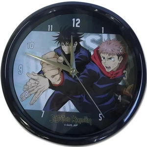 Jujutsu Kaisen - Yuji Itadori &amp; Megumi Fushiguro Wanduhr (9") - Great Ea - Bild 1 von 1
