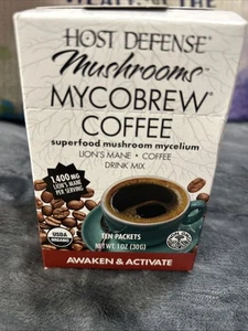 Host Defense Mushrooms Coffee 10 Packs Exp. 12/8/25 - Picture 1 of 5