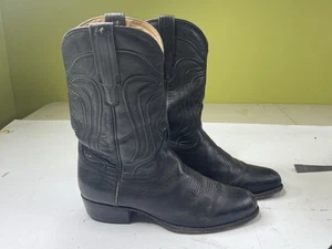 Tecovas The Cartwright Hombres 10 D Medianoche Negro Piel de Vaca Botas de Vaquero del Oeste - Imagen 1 de 12