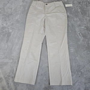 Christopher & Banks Petite donna 8P Kahki firma comfort vestibilità classica aderente - Foto 1 di 8