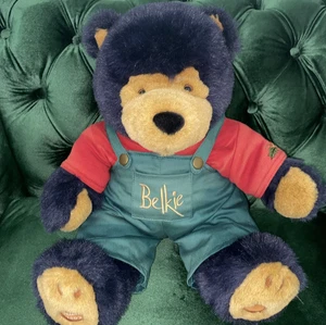Vintage “Belkie” Christmas Bear 2002 Black Christmas Bear ~ Cute, nice condition - Picture 1 of 8