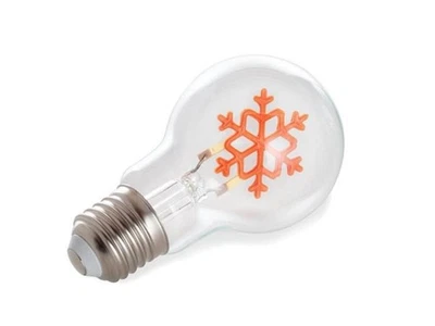 Vellight Deco bulb - LED-Leuchtmittel - Schneeflocke - goldfarbenes Filament ...