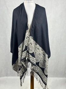 Dorothy Perkins Reversible Open Poncho One Size TD038 HH 07 - Picture 1 of 5