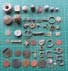 Metal detecting finds .Silver Hammered & copper coins, Medieval items etc.