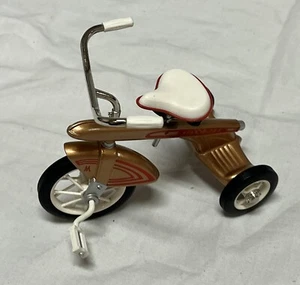 Tricycle 1960s Vintage 1 Rare Show Gold Classic Metal Model Toy Red - Picture 1 of 3