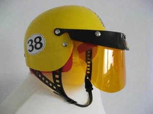 Spielhelm BAUSTELLEN Kinder Helm mit Klappvisier gelb für Fasching Karneval - Bild 1 von 4