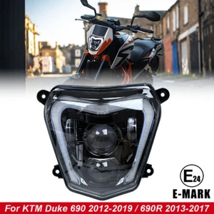 For KTM Duke 690 2012-2019 690R 2013-2017 LED Headlight Assembly DRL Hi/Low Beam - Foto 1 di 15