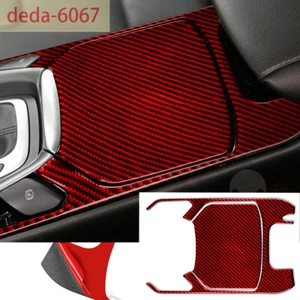 For Ford Fusion Mondeo 2013-16 Red Carbon Fiber Gear Shift Water Cup Holder Trim - Picture 1 of 12