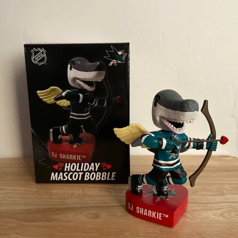NHL San Jose Sharks Sharkie Mascot Bobblehead - Valentine's Day *LIMITED TO 500* Cover