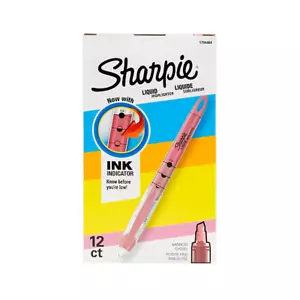Sharpie Accent Liquid Pen Style Highlighter Chisel Tip Fluorescent Pink Dozen - Picture 1 of 4