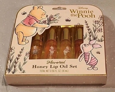 Disney Winnie The Pooh - Honey Infused Lip Oil Set - 4 Flavored Lip Oils - Image 1 of 2