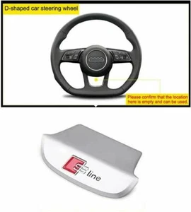 S line Steering Wheel Badge Emblem Decal Decoration for Audi A3/A4/A6/Q3Q5/Q7/Q2 - Foto 1 di 13