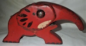 ANTIQUE CAST IRON ART DECO ELEPHANT MECHANICAL TOY NUT CRACKER DOOR STOP HUBLEY - Picture 1 of 11