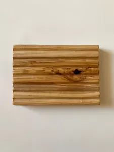 Seifenablage mit Rillen aus Olivenholz Handgefertigt elegant hochwertig - Picture 1 of 4