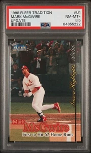 1998 Fleer Update #U1 MARK MCGWIRE PSA 8.5 (NM-MT+) HR RECORD +FREE SHIPPING! - Picture 1 of 2