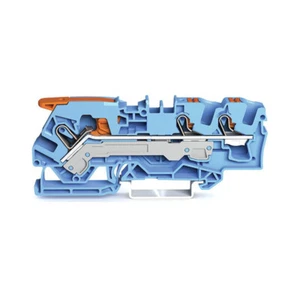 10pcs WAGO 2106-5304 ​3-Conductor Feedthrough Terminal Block 6 mm² Blue New✦Kd - Picture 1 of 5
