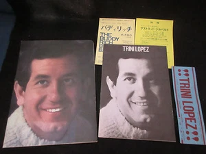 Trini Lopez 1967 Japan Tour Book Concert Program in Sleeve w Ticket Stub Latin - Picture 1 of 10