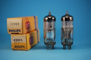 2x Philips  ECH83 6DS8 NOS NIB Tested Tubes Valves Rohres - Picture 1 of 5