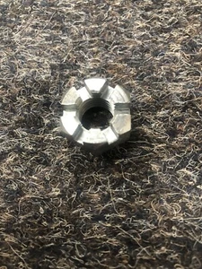 Slotted Nut 1/2” BSF with Plated Finish - Imagen 1 de 2