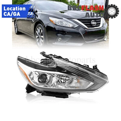 Faro halógeno adecuado para Nissan Altima 2016 2017 2018 carcasa cromada Foto 1 de 4