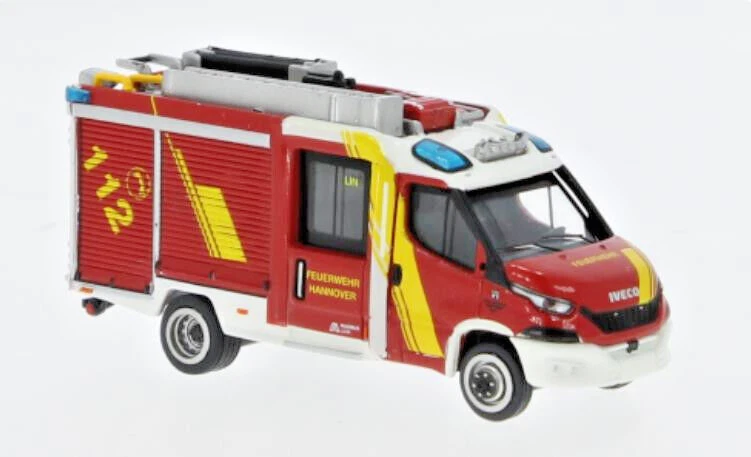 BREKINA PCX870547 Iveco Magirus Quotidiano MLF Rosso Fuoco Hannover, Nuovo 2024 - Immagine 1 di 1